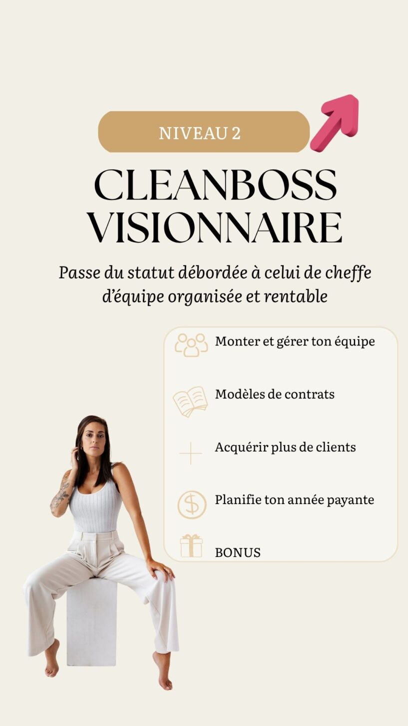 2- Cleanboss Visionnaire